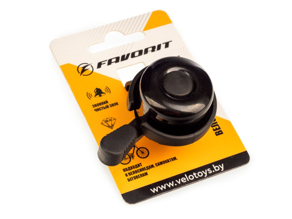 Звонок велосипедный Favorit 33мм TD-0906BK