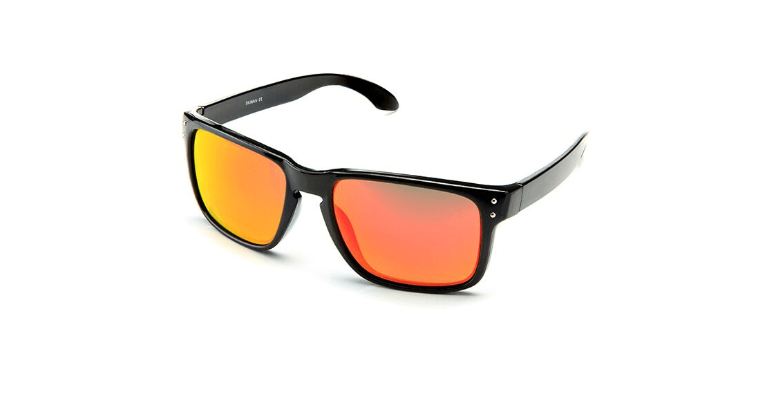 Очки солнцезащитные 2K S-14009-E (чёрный глянец / красный revo)